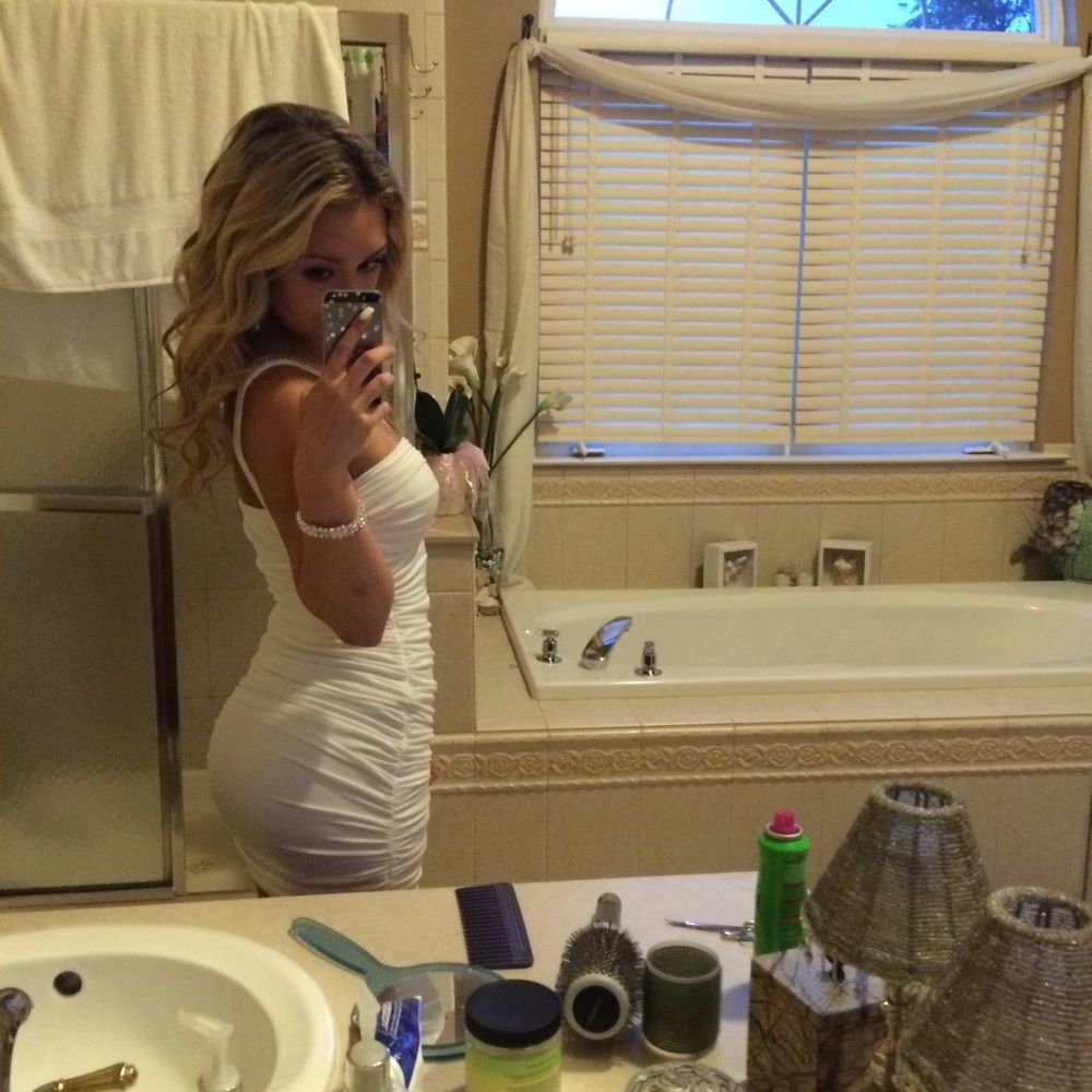 ruched white dress with beaded halter - Picture 3 of 5